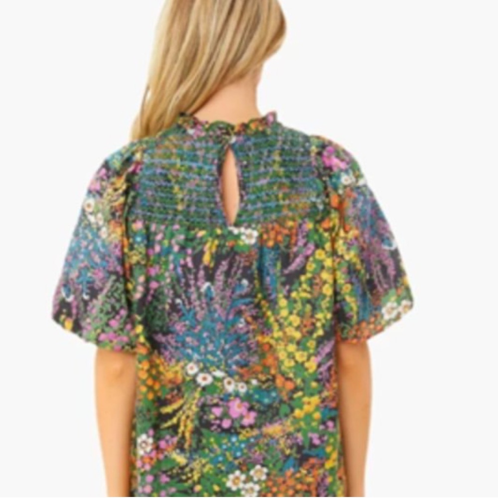 Banjanan Nicole Mini Dress Loki's Garden Black Floral Print - Picture 4 of 12